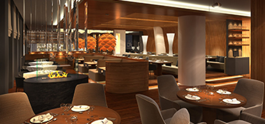 3d render of a restaurant interior